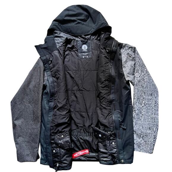 Volcom 17Forty Jacket Zip-Tech Insulated Size XL Snowboarding Waterproof - Picture 4 of 8